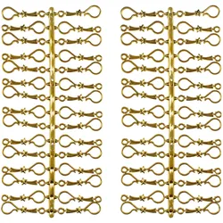 60 Stück Weihnachtskugeln Haken Gold Vintage Aufhänger