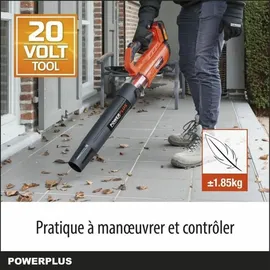 VARO Power Akku Laubbläser 20 Volt Bläser max. 190 km/h, 1,7 kg ohne Akku)