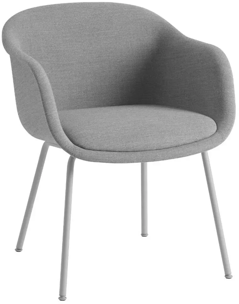 Fiber Conference Armchair, tube base, remix 133 / grau