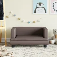 vidaXL Kindersofa Braun 60x40x30 cm Kunstleder