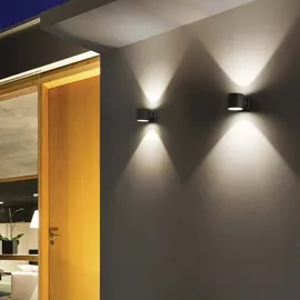 Ideal Lux Außenwandleuchte Aluminium, Glas, Metall 11,0 cm G9 IP54 anthrazit
