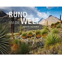 Monats-Wandkalender Rund um die Welt 2025