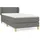 vidaXL Boxspringbett 100 x 200 cm Dunkelgrau