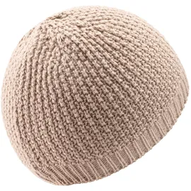 Sterntaler GOTS Strickmütze Waffel in beige, | Gr.: 43 cm