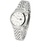 MARQUIS Elegante Damen Funkuhr (Junghans-Uhrwerk) Gehäuse und Armband aus Edelstahl 964.4713