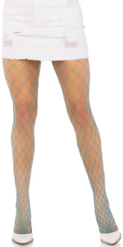 LEG AVENUE  Diamond Netzstrumpfhose Violett - Blau
