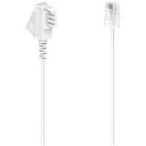Hama DSL-Box-Kabel, TAE-F-Stecker - Modular-Stecker 8p2c, 10 m, Weiß