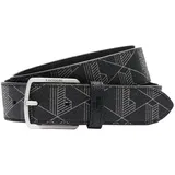 Lacoste Herrengürtel Lederimitat schwarz 90 cm