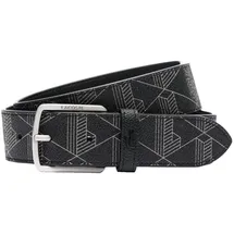 Lacoste Herrengürtel Lederimitat schwarz 90 cm
