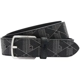 Lacoste Herrengürtel Lederimitat schwarz 90 cm