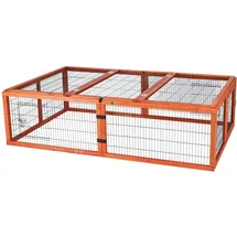 Trixie Freilaufgehege mit Abdeckung 174 x 109 x 48 cm natur