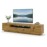BIM Furniture Aura TV-Lowboard 200x42x37 cm Artisan Eiche MDF
