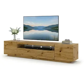 BIM Furniture Aura TV-Lowboard 200x42x37 cm Artisan Eiche MDF