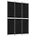 vidaXL Paravent Schwarz 150x220 cm Stoff