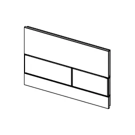 TECE TECEsquare Betätigungsplatte Glas für Zweimengentechnik