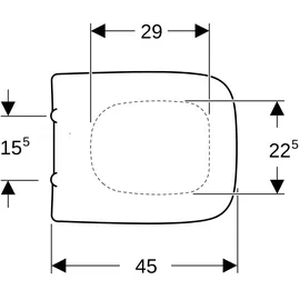 Geberit Renova Plan WC-Sitz Absenkautomatik Weiß
