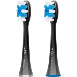 eta Ersatzbürstenköpfe SoftClean Schwarz Weiss 
