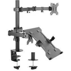 EQUIP 650119 13"-32" Notebookablage- und Monitor/LCD-Tischhalterung
