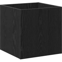 VidaXL Pflanzkasten Schwarz Eiche 40x40x40 cm Holzwerkstoff