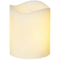 MARELIDA LED Stumpenkerze H:7 cm weiß