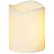 MARELIDA LED Stumpenkerze H:7 cm weiß