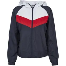 URBAN CLASSICS 3-tone Parka Navy / White / Red S