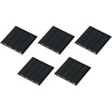 sourcing map Packung von 5 Sonnenkollektor Mini Solarpanel Zelle für DIY Stromprojekt 2V 110mA 0,22W Batterie Bausatz Solarstrom Versorgung