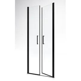 Aurlane Glasdusche Black Calm 80 Schwarz 80 cm x 200 cm