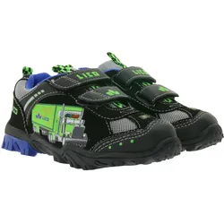 LICO Truck V Blinky Kinder Sneaker mit Blinkeffekt Turnschuhe für Jungen Turnschuhe Freizeit-Schuhe Halb-Schuhe 300196 Schwarz/Bunt - 27