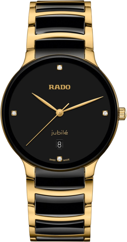 Rado Centrix Automatic 39,5mm R30022712 - schwarz,PVD Gold - 39,5mm