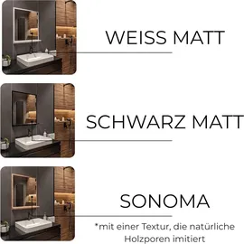 hajduk furniture Badspiegel 70 x 60 cm Schwarz