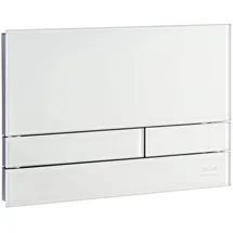 Kronenbach Betätigungsplatte Plantec 2.0 Cube 60 Glas neu Weiß Chrom Glanz