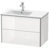 Duravit Waschtischunterschrank 2 Auszüge 81 x 47,8 x 56 cm Betongrau Matt