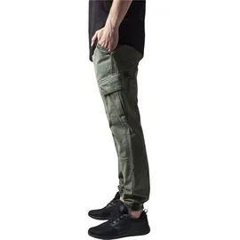 URBAN CLASSICS Washed Cargo Twill Hosen Olive 34
