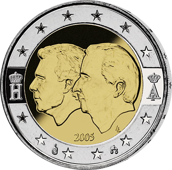 2 Euro Gedenkmünze "Ökonomische Union" 2005 aus Belgien