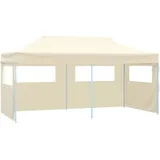 vidaXL Profi-Partyzelt Faltbar 5,8 x 2,91 m inkl. 4 Seitenteile Creme