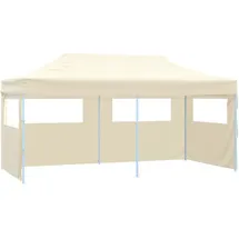 vidaXL Profi-Partyzelt Faltbar 5,8 x 2,91 m inkl. 4 Seitenteile Creme
