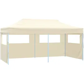 vidaXL Profi-Partyzelt Faltbar 5,8 x 2,91 m inkl. 4 Seitenteile Creme