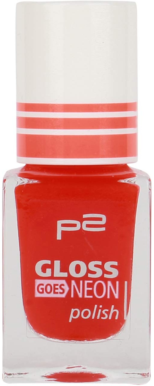 5x P2 Gloss goes NEON polish Nr. 030 merry-go-round Inhalt: 10ml Nail Polish Top Coat Effekt Lack für trendy Nails