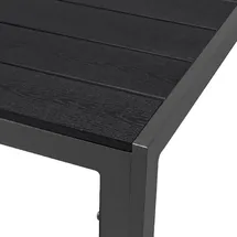 INDA-EXCLUSIV Gartentisch 160 x 90 x 74 cm Anthrazit/Schwarz