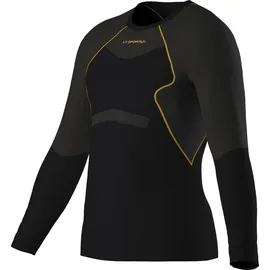 La Sportiva Wool40 Aero Longsleeve Herren Schwarz/Gelb S