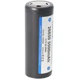 Keeppower 26650 Li-Ion Akku 5500mAh, 3,6V bis 3,7V, Maße 69,9x26,5mm PCB geschützt