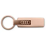 Audi Collection Audi Schlüsselanhänger Edelstahl Schlüsselring Keyring, mit Audi Ringe Emblem, rosé