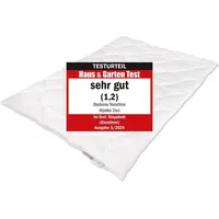Badenia Trendline Alpaka Bettdecke warm 135 x 200 cm Testurteil Haus & Garten Test (1,2) | Weiß