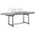 vidaXL Garten-Esstisch (160-240)x100x75 cm Massivholz Akazie Grau