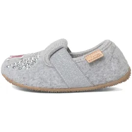 Living Kitzbühel - Kid's Einhornzauber Elastik-Slipper - Hausschuhe Gr 24 grau