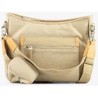 JOST Kerava Umhängetasche Baumwolle Beige/Gold