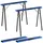 Homcom Arbeitsbock Metall 36,5x78,5x99,5 cm blau