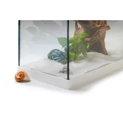 Aquarium Kiesblende Vario auf Wunschmaß in Weiß  5cm 35cm 220cm        