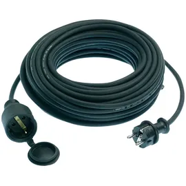 as - Schwabe AS Schwabe 60371 Strom Verlängerungskabel Schwarz 10.00 m H07RN-F 3G 1,5 mm2
